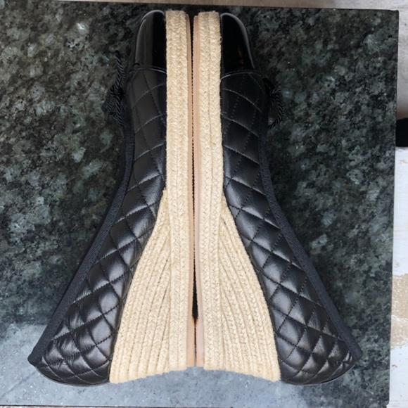 NEW Quilted Cap-Toe Espadrilles Made in Spain - Picture 5 of 8